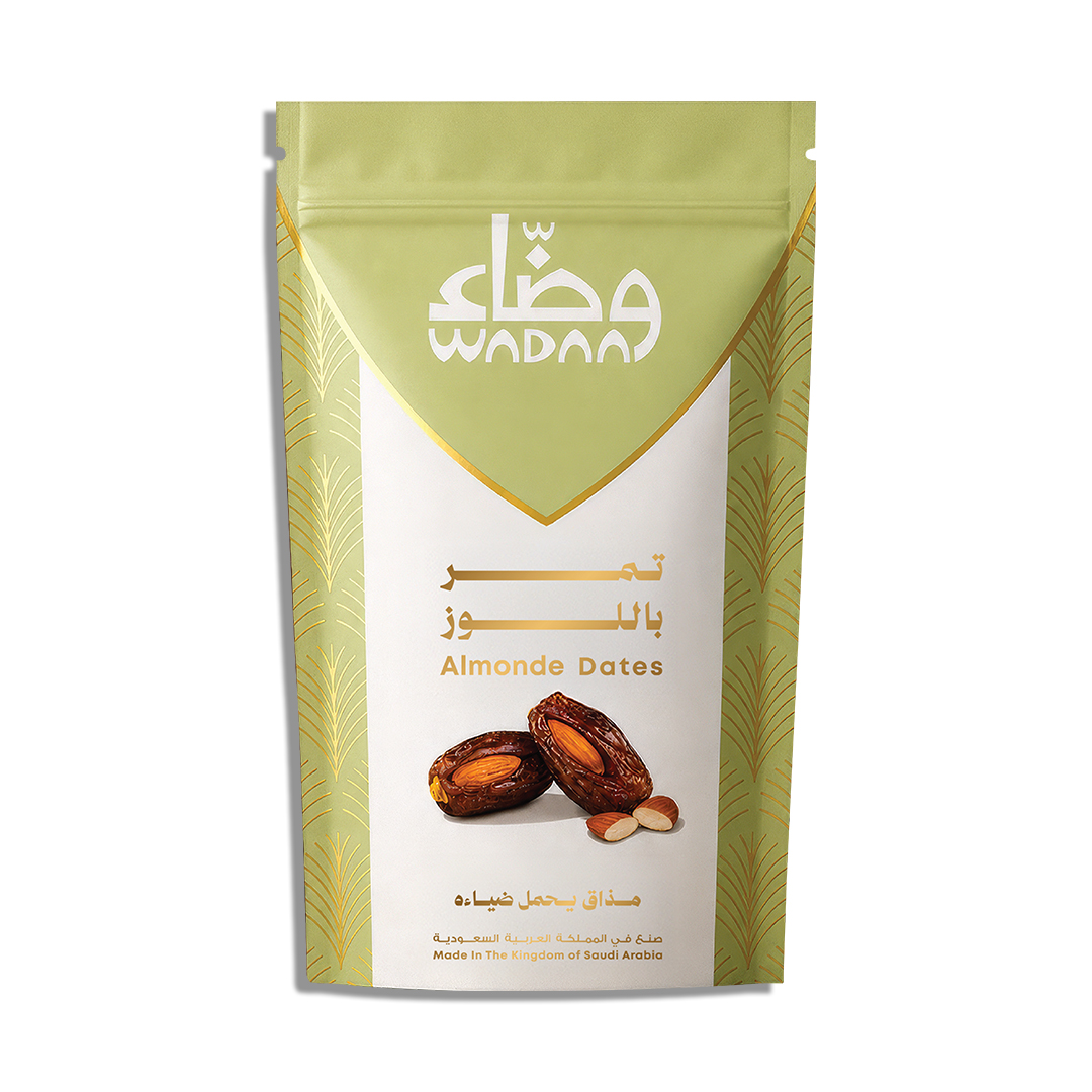 wadaa-almonde-dates-plastic-packوضاء-تمر-باللوز-كيس-بلاستيك-2.jpg Almond-Stuffed Dates - Image 1